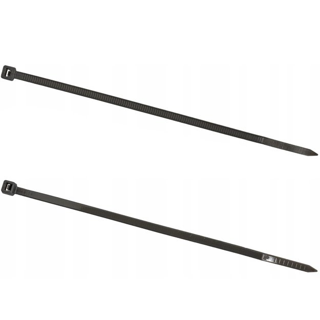 500 x OPASKI ZACISKOWE MOCNE OBEJMY TRYTYTKI TRYTKI CZARNE 2,5x100mm 100 SZT 23