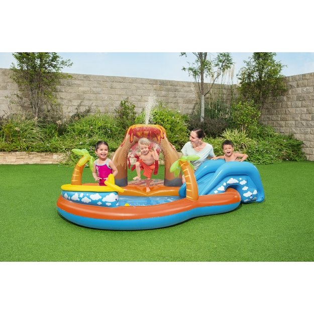 Bestway 53069 Plac Zabaw Dmuchany Lawa ze Zjeżdzalnią 265x265x104 cm Duży 8