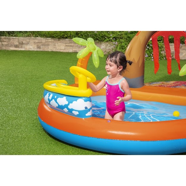 Bestway 53069 Plac Zabaw Dmuchany Lawa ze Zjeżdzalnią 265x265x104 cm Duży 6