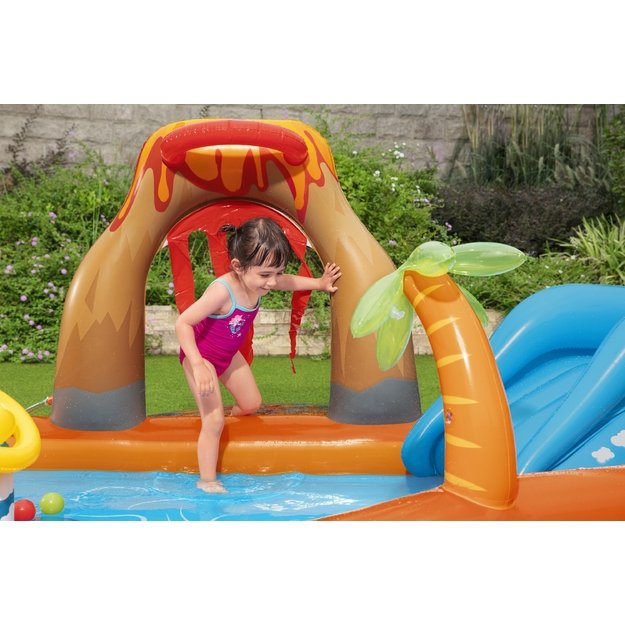 Bestway 53069 Plac Zabaw Dmuchany Lawa ze Zjeżdzalnią 265x265x104 cm Duży 7