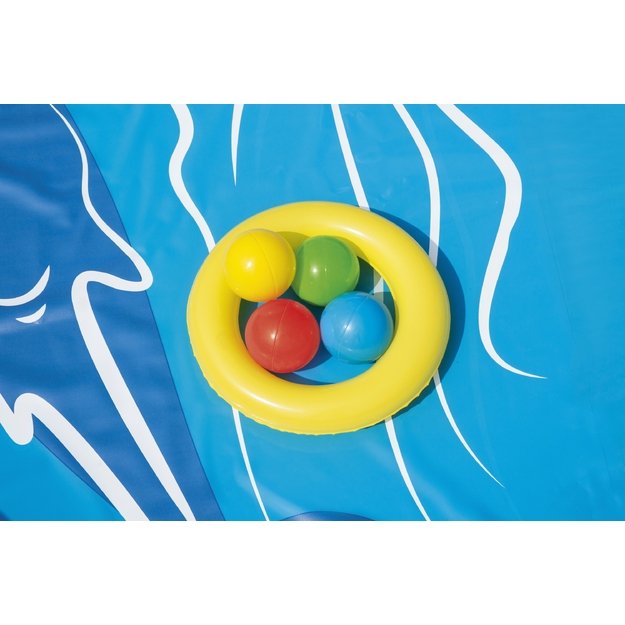 Bestway 53069 Plac Zabaw Dmuchany Lawa ze Zjeżdzalnią 265x265x104 cm Duży 4