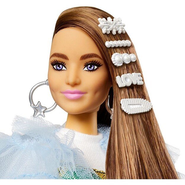 Barbie - Blue Coat & Rainbow Dress (GYJ78) 1