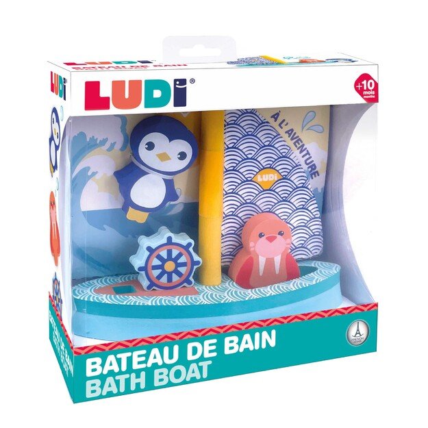 Ludi - Bathing boat with foam figures - (LU40082) 2