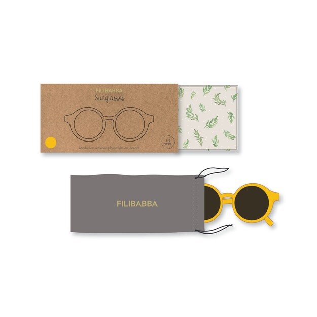 Filibabba - Kids sunglasses in recycled plastic 1-3 years - Day Lily - (FI-03022) 1