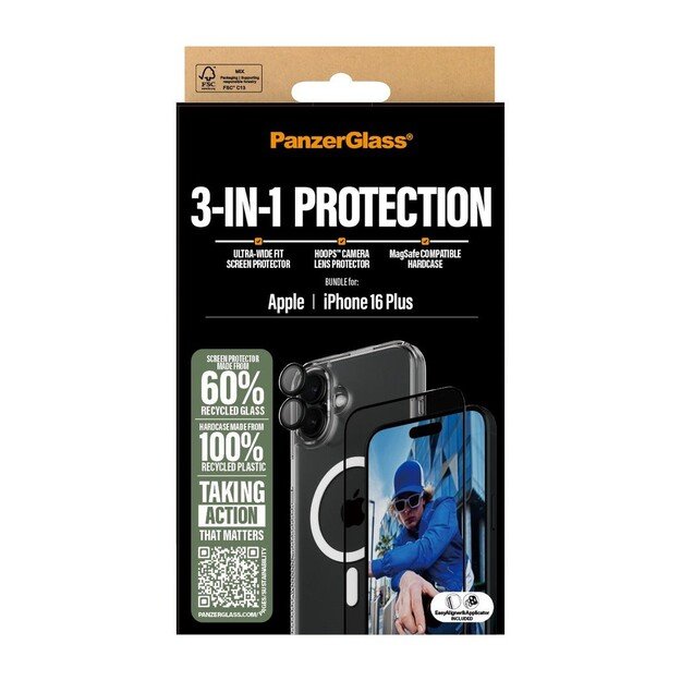 PanzerGlass - iPhone 16 Plus 7'' 3-in-1 Protection Bundle 5