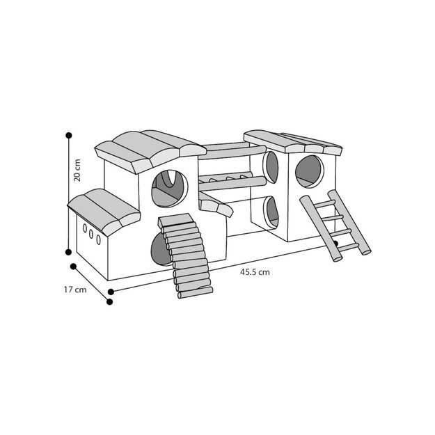 Flamingo - Playground for hamsters and mice, Adventure - (5400585010619) 1