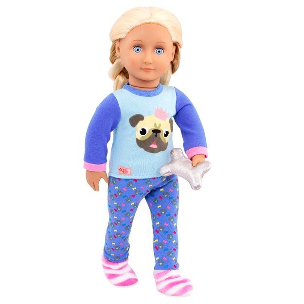 Our Generation - Doll clothes, Pyjamas w/ Bulldog (730390) 2