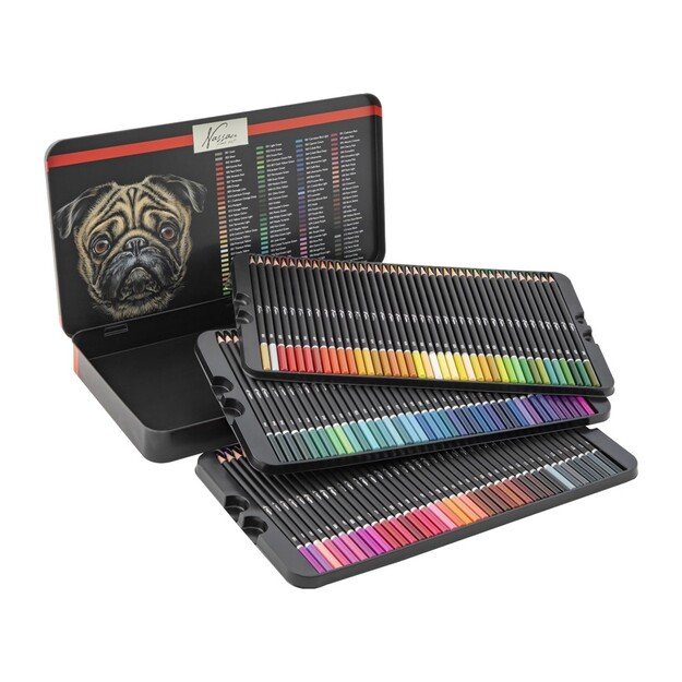 Nassau - Coloured pencils, 120 pcs in tin box - (K-AR0215/GE) 6