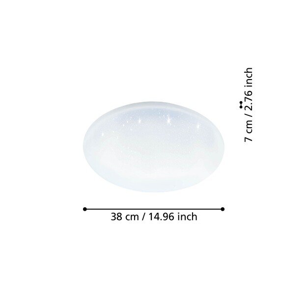EGLO - Totari-Z ceiling lamp white with crystal effect Ø38 - TW - Zigbee, Bluetooth 2