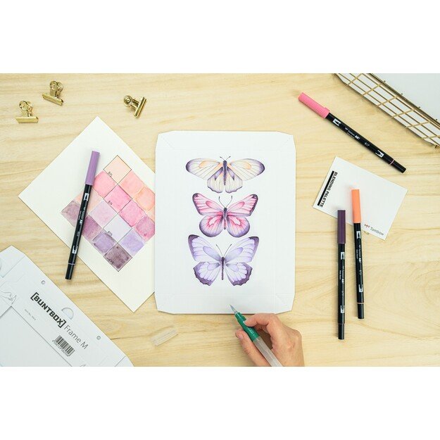Tombow - Watercoloring Canvas set Butterflies 6