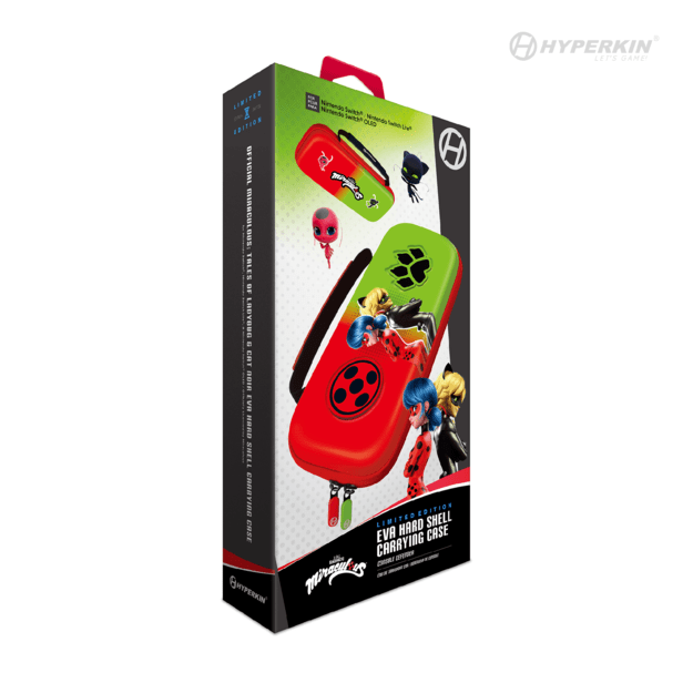 Hyperkin Official Miraculous Hard Carrying Case - Switch/Lite/Oled (Bug & Cat) 1