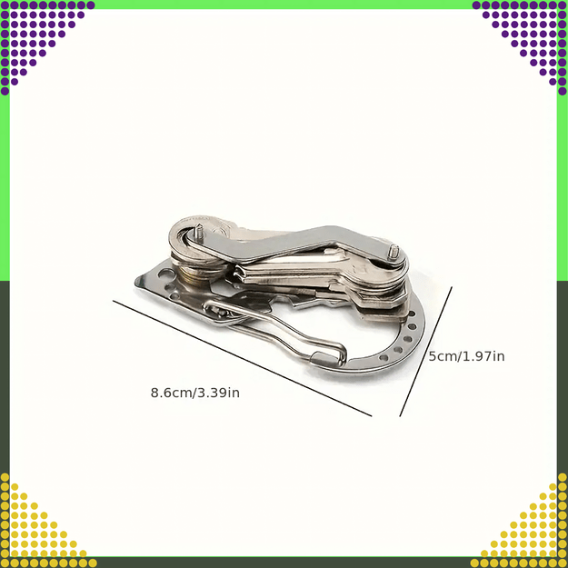 Brelok Breloczek Karabińczyk do Kluczy Wielofunkcyjny Survival Multi-Tool 21