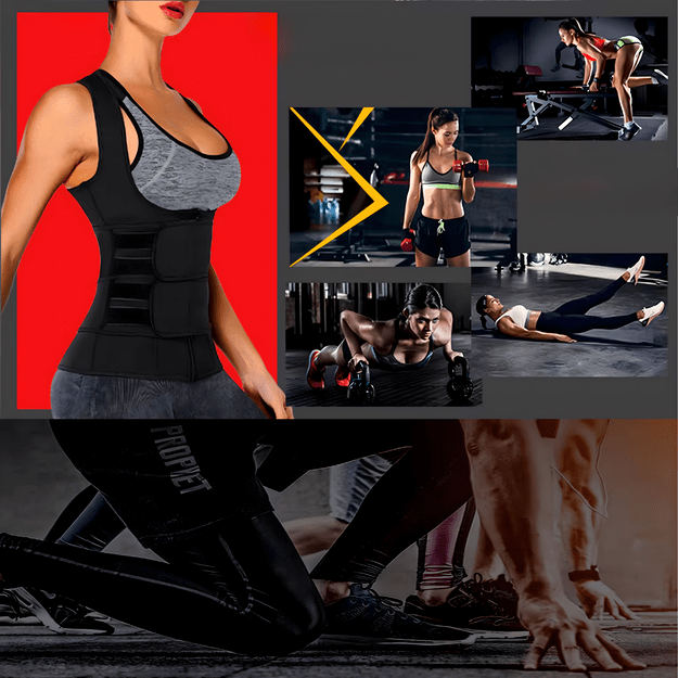 KAMIZELKA NEOPRENOWA FITNESS DAMSKA ODCHUDZAJĄCA SPORTOWA TRENINGOWA M  10