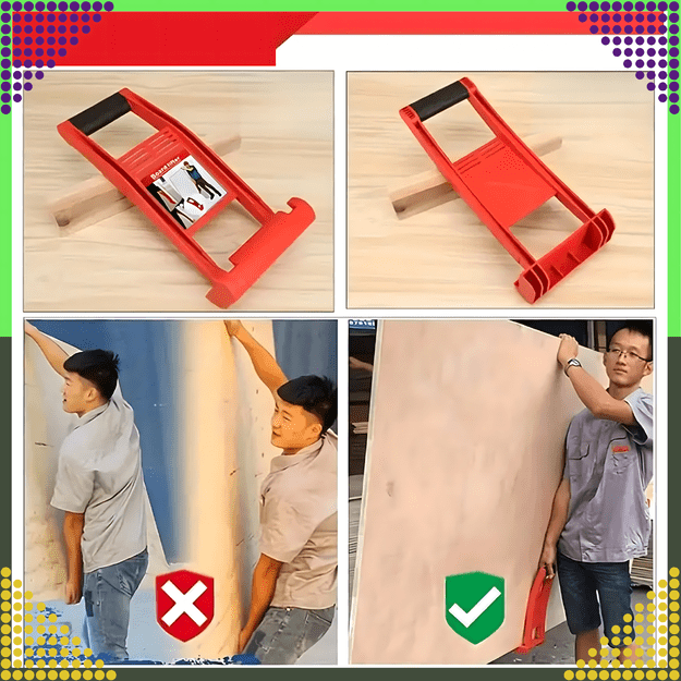 Uchwyt do Noszenia Przenoszenia Transportu Płyt Wiórowych GK G-K Gips 80 kg 10