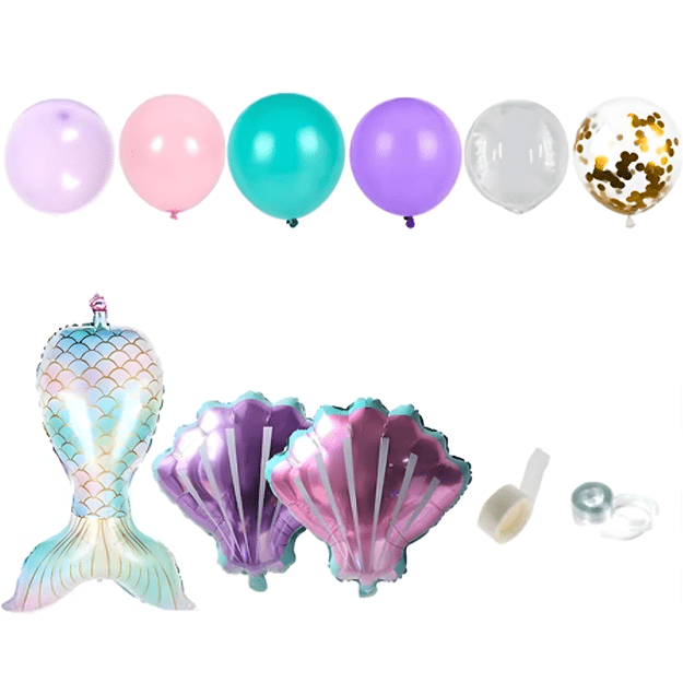 Girlanda Balonowa Balon Zestaw Balonów Łuk Balony Urodzinowe Syrenka 97 ele 1