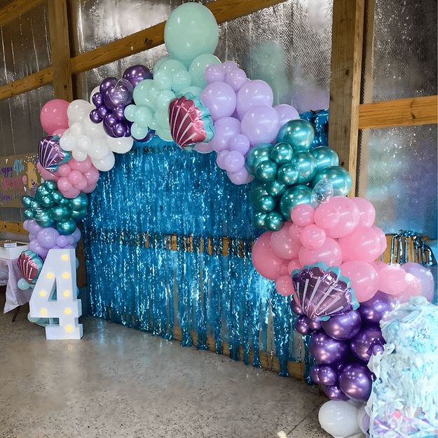 Girlanda Balonowa Balon Zestaw Balonów Łuk Balony Urodzinowe Syrenka 97 ele 3