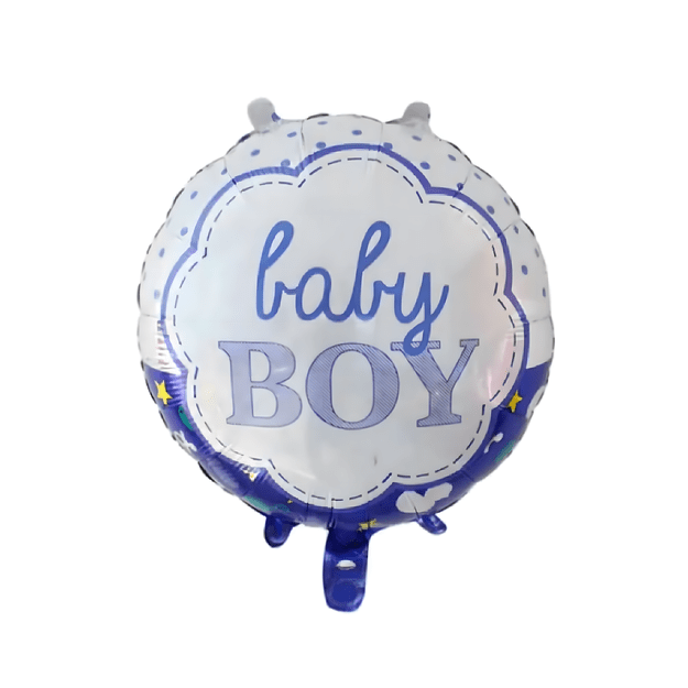 Balony na Baby Shower Bobas Chłopiec Baby Boy Zestaw 5 szt Gwiazdki Balon 11