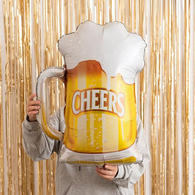 Zestaw Balonów Urodzinowych na Imprezę Kufel Piwa Cheers Urodziny Prezent 9