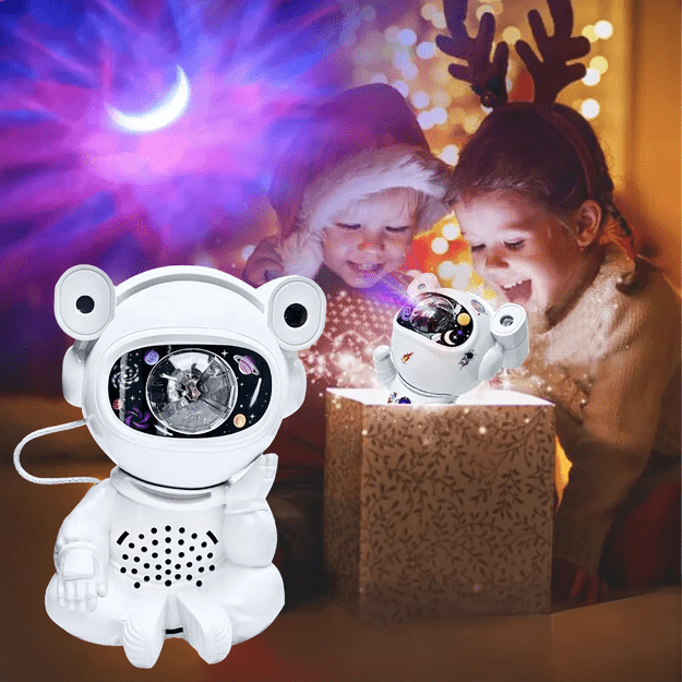 Projektor Gwiazd Astonauta Lampka Nocna Rzutnik dla Dzieci Kosmos Pilot USB 15