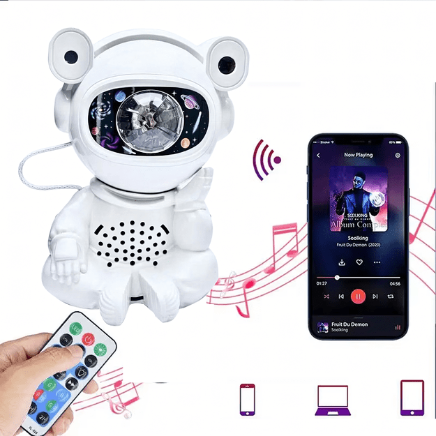 Projektor Gwiazd Astonauta Lampka Nocna Rzutnik dla Dzieci Kosmos Pilot USB 1