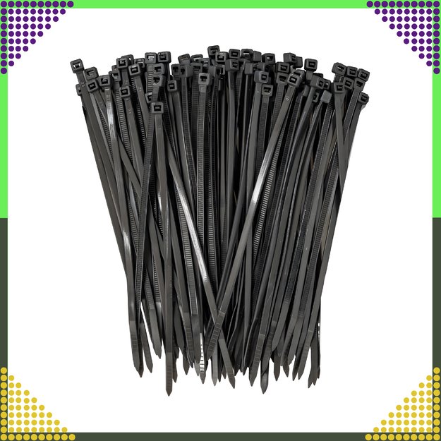 800 x  Opaski Zaciskowe Mocne Obejmy Trytytki Trytki Czarne 4x100mm 50 SZT 5
