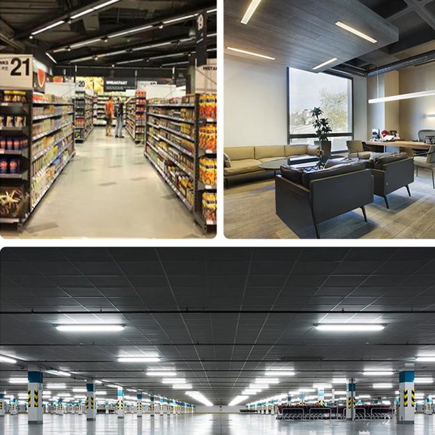 30x LAMPA LED PANEL SUFITOWA PLAFON NATYNKOWA OPRAWA ŚWIETLÓWKA 120cm 54W MOCNA 14
