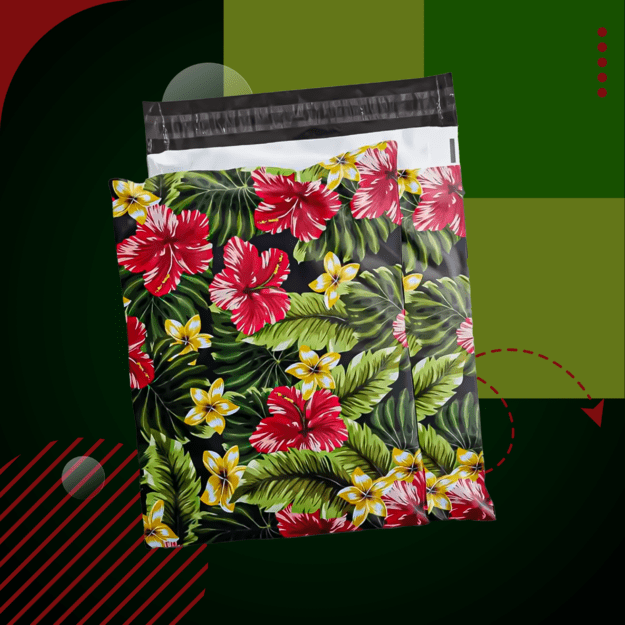 FOLIOPAKI KURIERSKIE MOCNE KOPERTY FOLIOWE 255x370 KWIATY 50szt 20