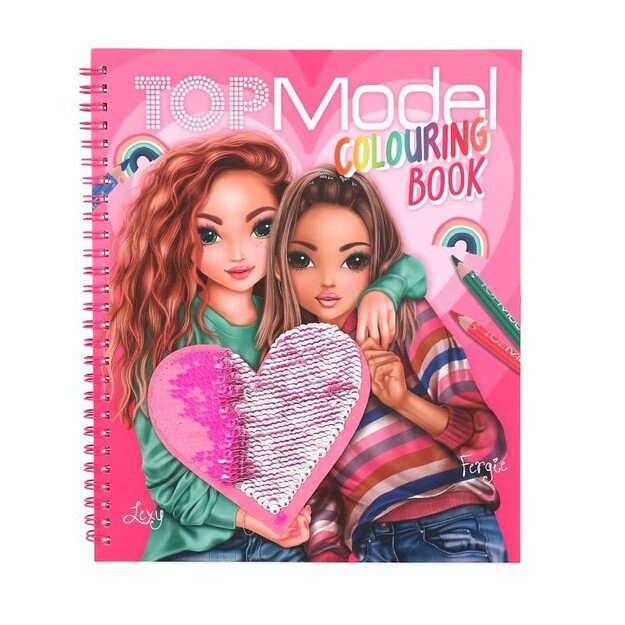 TOPModel Colouring Book With Reversible Sequins ( 0412977 ) 4