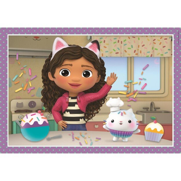 Clementoni - Gabby's Dollhouse - 4 in 1 Puzzle (21524) 4