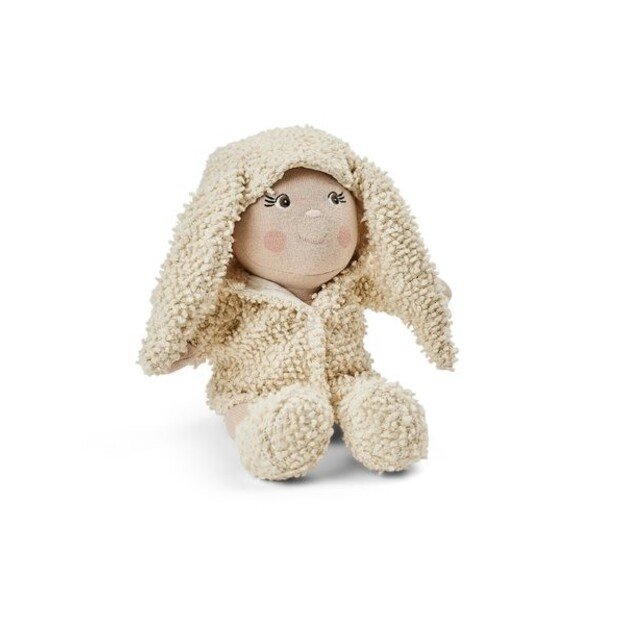 Smallstuff - Doll Clothing, Bouclé Shoes/Coat W. Rabbit Ears 1