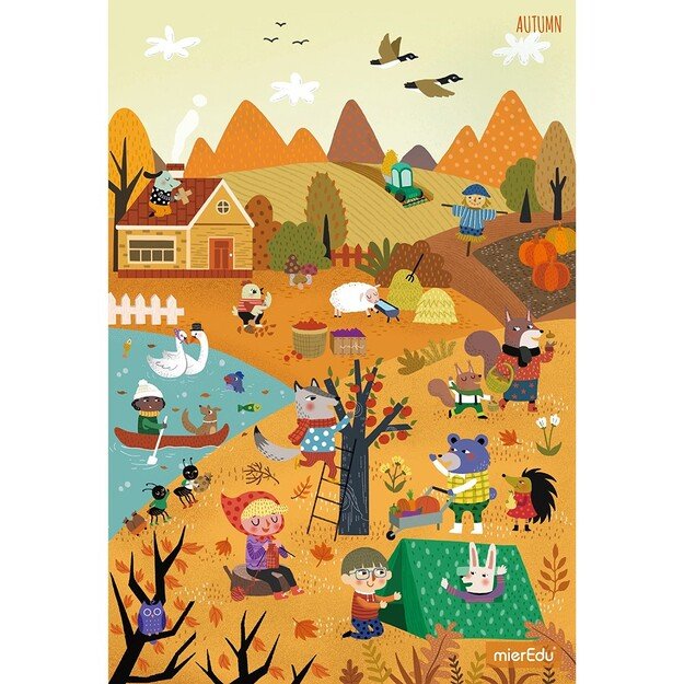 mierEdu - Puzzle 42-48-54-63 pcs - Level 4 - Four Seasons Observation - (ME644) 3
