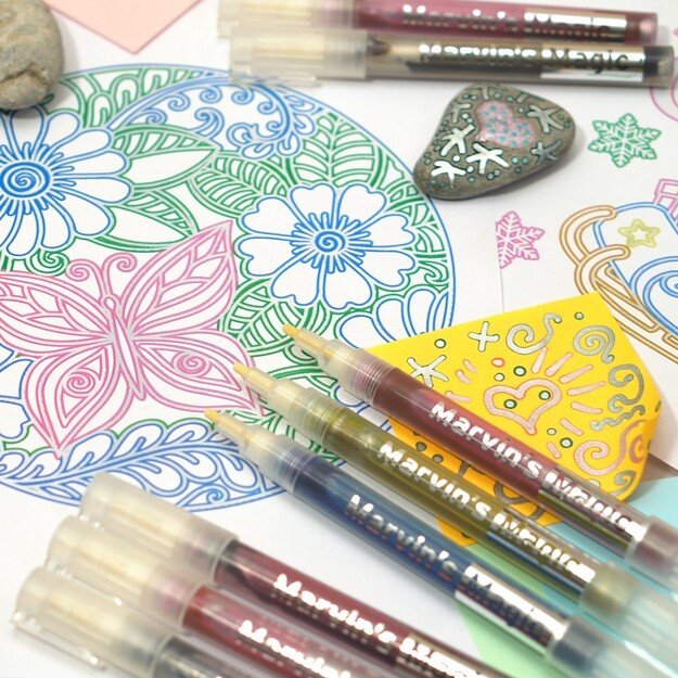 Marvins Magic - Silver Rainbow Markers - (MMART002) 2