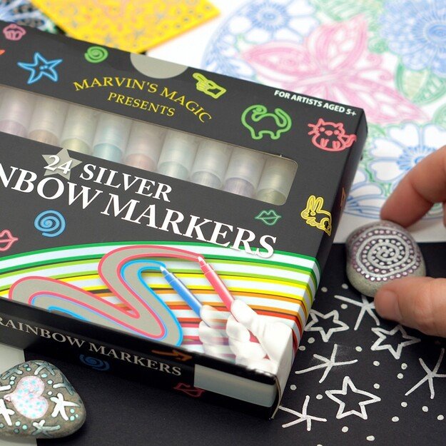 Marvins Magic - Silver Rainbow Markers - (MMART002) 3