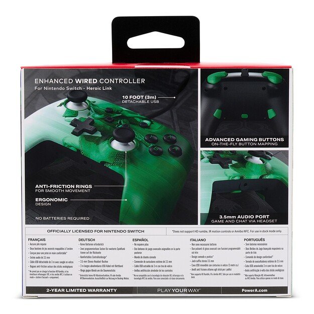 PowerA Enhanced Wired Controller - Nintendo Switch - Heroic Link 10