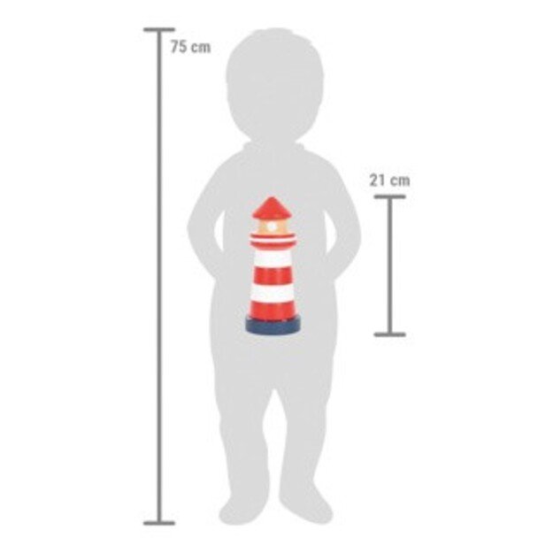 Small Foot - Stacking Tower Lighthouse Big Ocean (I-SF12454) 1