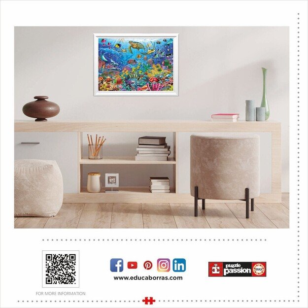 Educa - 1000 pcs - Tropical Fantasy Turtles Puzzle (80-19266) 2