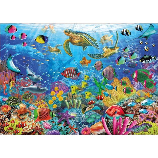 Educa - 1000 pcs - Tropical Fantasy Turtles Puzzle (80-19266) 4