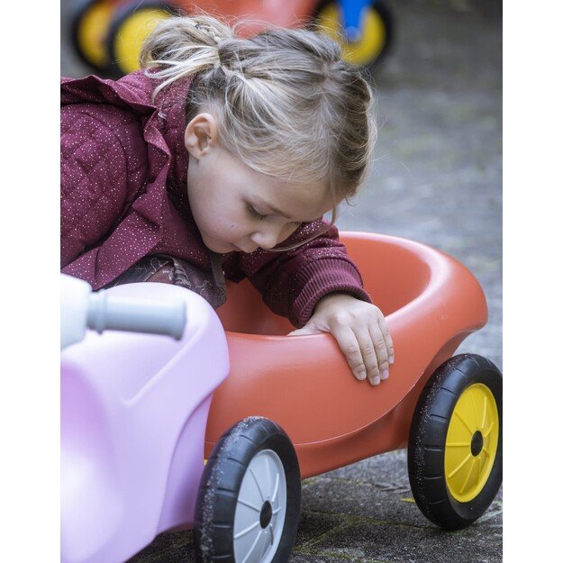 Dantoy - Trailer with rubberwheels - Red (3336) 2