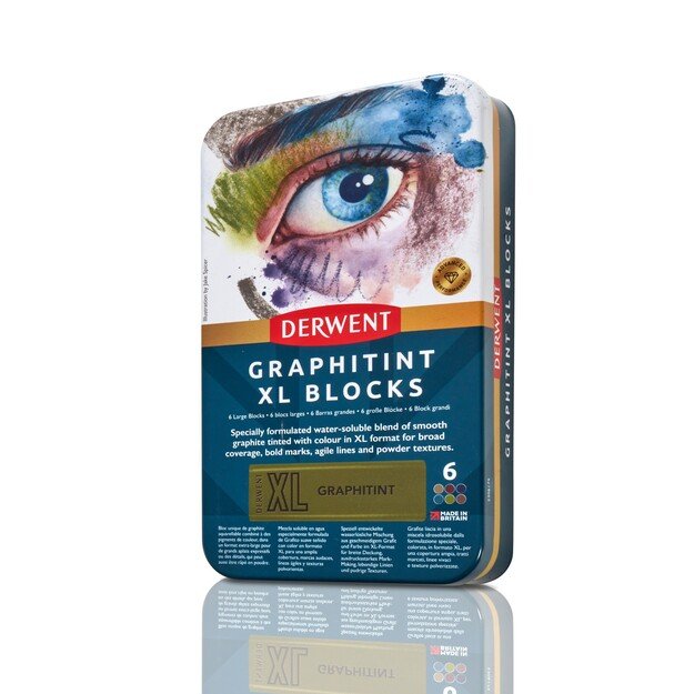 Derwent - Graphitint Xl Blocks Tin Of 6 (601055) 4