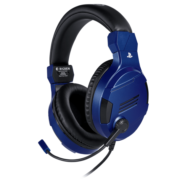 BigBen Interactive PS4 Gaming Headset V3 - Blue - Headset - Sony