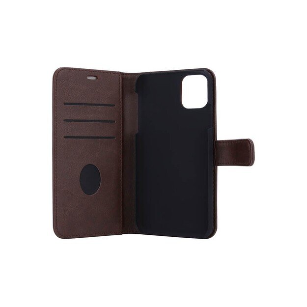 RadiCover - Radiation Protection Wallet PU iPhone 12 Mini Flipcover - Brown 3