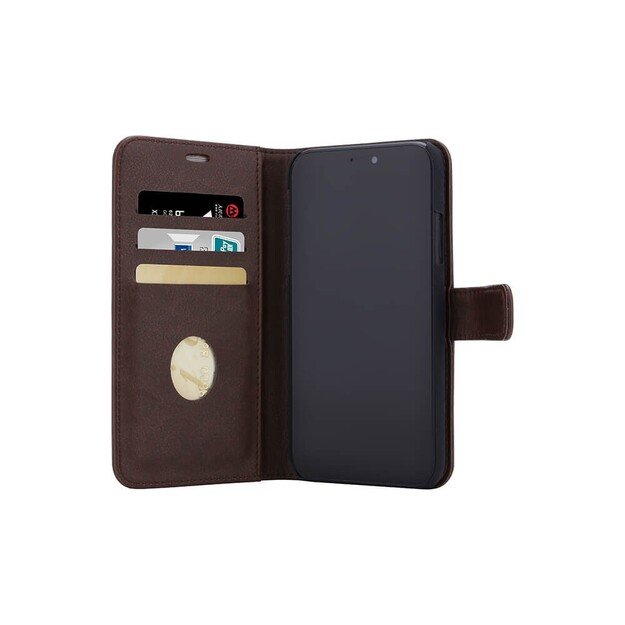 RadiCover - Radiation Protection Wallet PU iPhone 12 Mini Flipcover - Brown 4