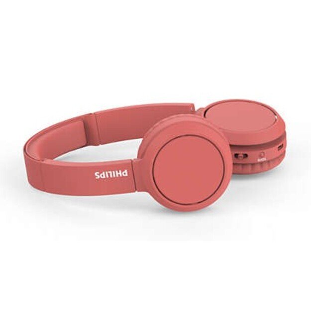 Philips Audio - On-ear Wireless Headphones - Red 6