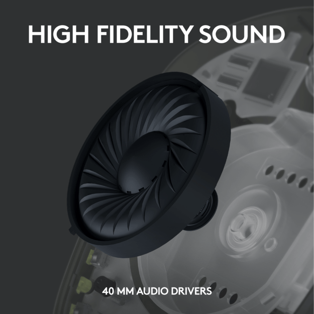 Logitech - G435 Lightspeed Wireless Gaming Headset - Black 7