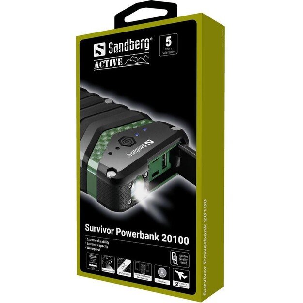 Sandberg - Survivor Powerbank 20100 5