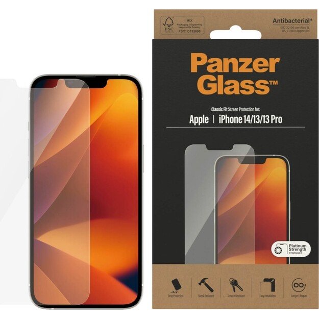 PanzerGlass - Screen Protector Apple iPhone 14 - 13 - 13 Pro - Classic Fit 1