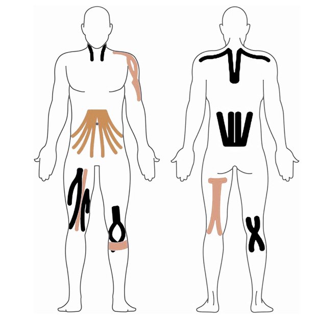 Plastry Tape Tejpy Kinesio Taping Tejp Taśma Kinesio Sport Pro 5Mx5CM 27