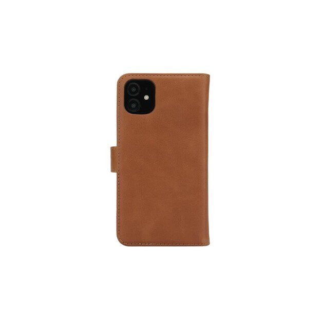RadiCover - Radiationprotected Mobilewallet Leather iPhone 12 Mini Exclusive 2in1 Magnetcover - Brown 2