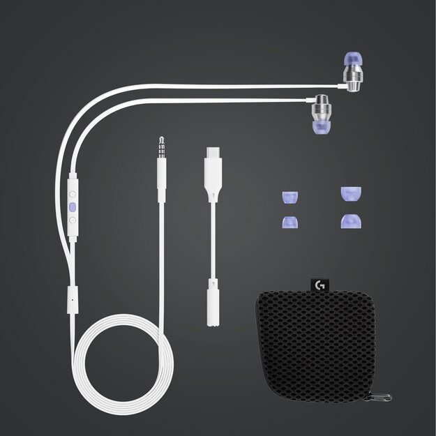 Logitech - G333 In-ear Gaming Headphones White 7