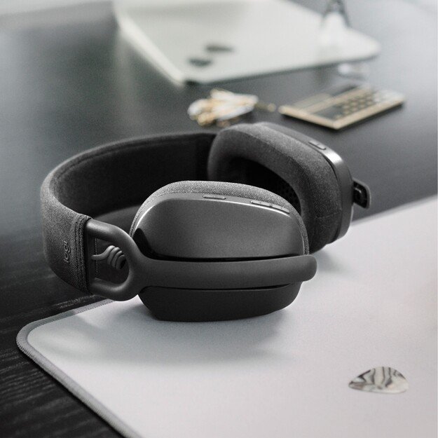 Logitech - Zone Vibe 100 Lightweight Wireless Over Ear Headphones - Noise Canceling Microphone - GRAPHITE 5